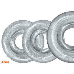 Oxballs Lot de 3 Cockrings Rimringz Transparents